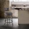 Armen Living Rees Swivel Counter or Bar Stool in Mocha Finish with Brown Faux Leather 840254333635 - alternate 8